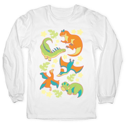 Funky Dinosaur Friends Longsleeve Tee